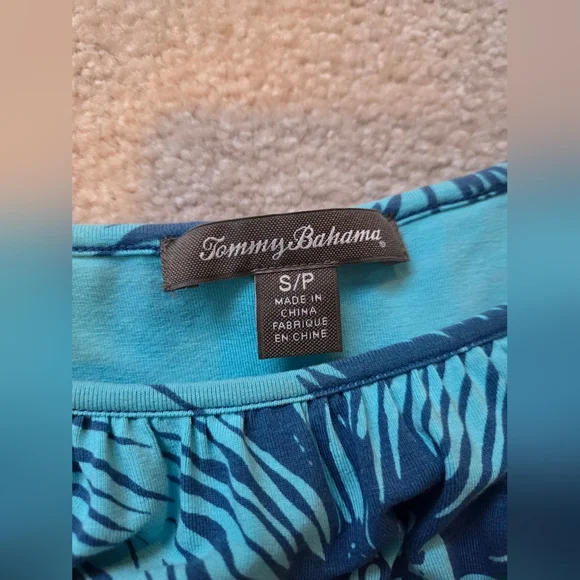 Tommy Bahama Blue and Teal Bloom Dress - Picture 4 of 5